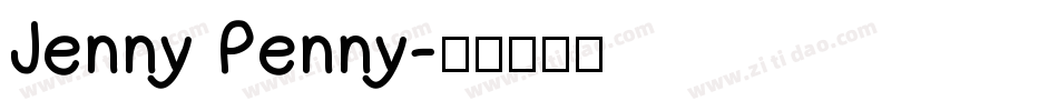 Jenny Penny字体转换